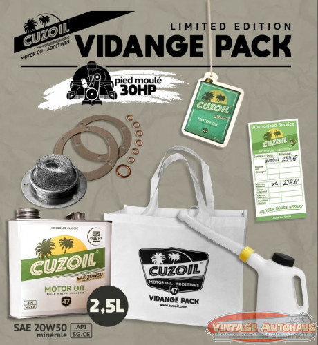 PACK VIDANGE CUZOIL 2,5L Spécial Pied Moulé