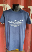 T-shirt Daily Work bleu en coton bio