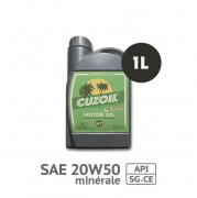 BIDON HUILE CUZOIL MINERALE SAE 20W50 1 Litre